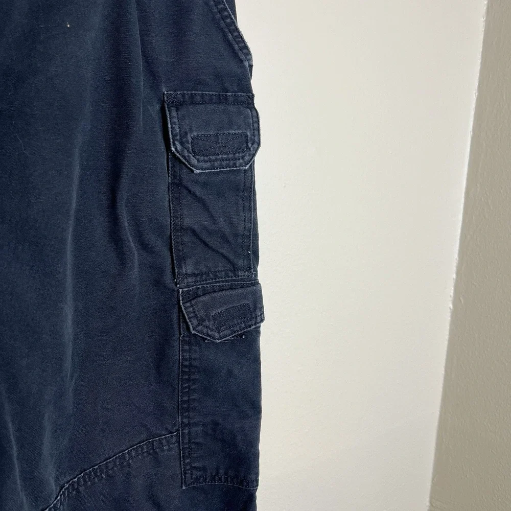 511 tactical pants 34x30 Black‎ Utility Workwear Cargo 90s Canvas Elastic Waist